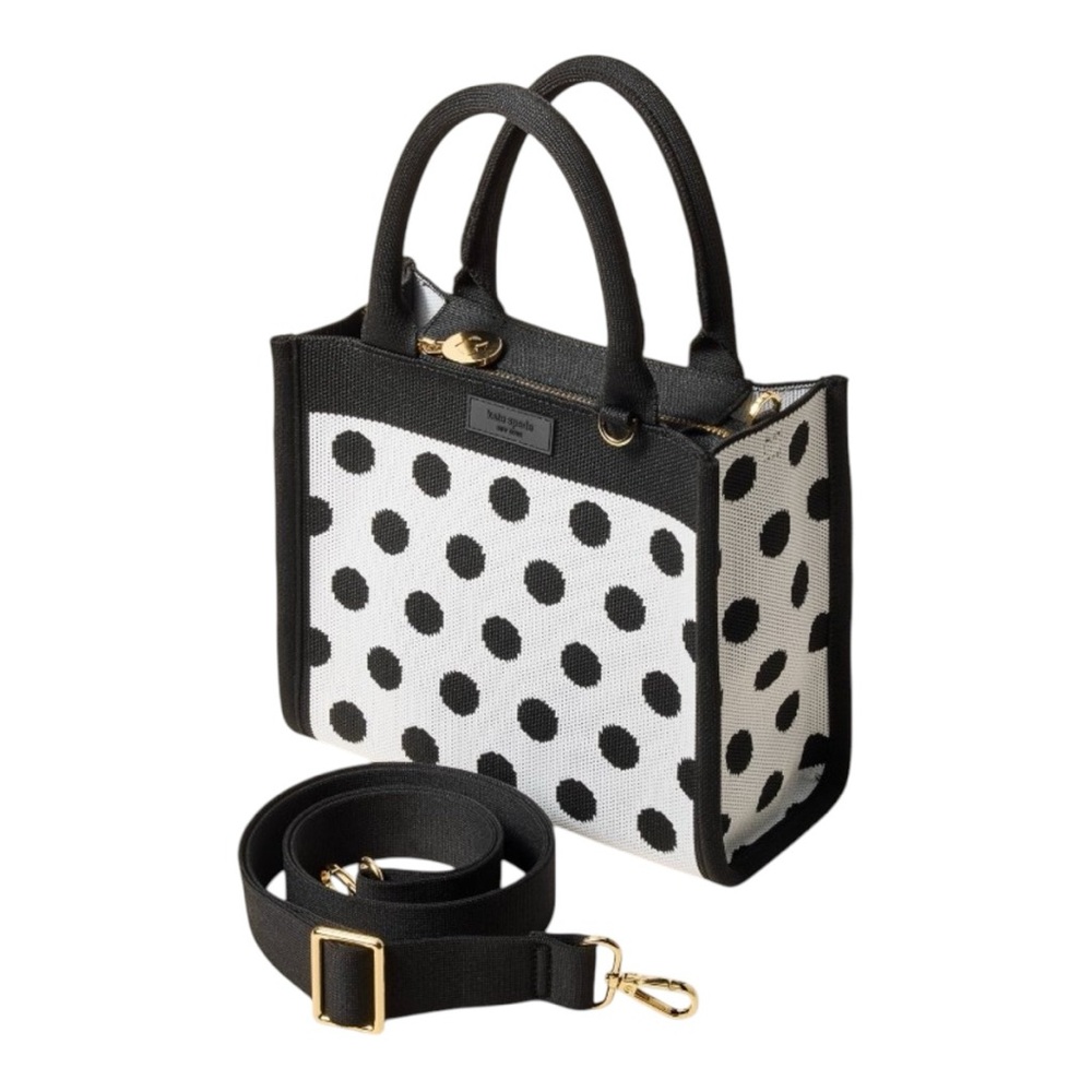 Polka Dot Knit Crossbody Bag - kate spade new york x Target White/Black New